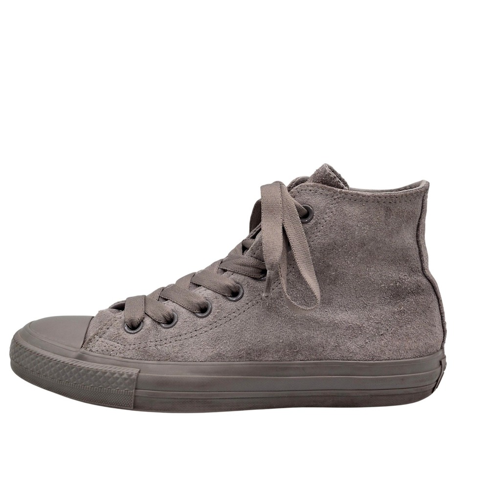 Converse Chuck Taylor All Star Shoes Mens Size 5 Gray Leather High Top 162462C
